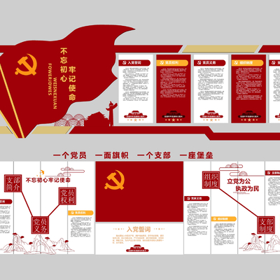 New Chinese-style Party Building Culture Wall