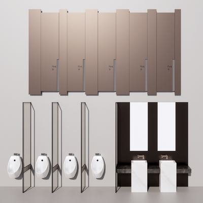 Modern toilet partition urinal