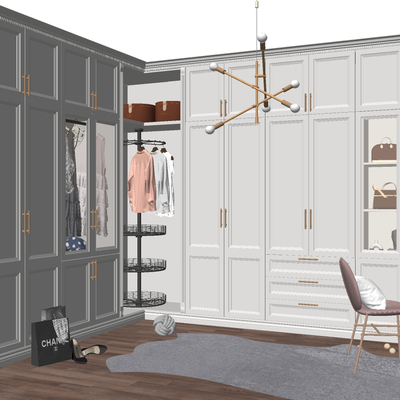 Jane European Solid Wood Wardrobe