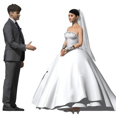 Modern new bridal figure