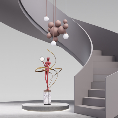 modern revolving staircase