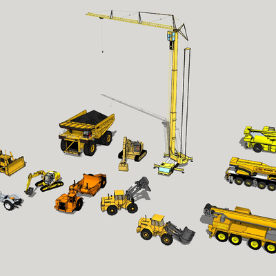 Modern engineering truck crane excavator