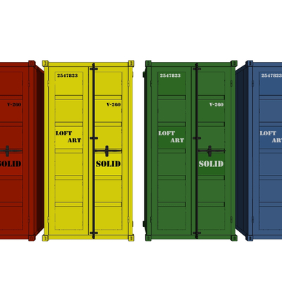 Industrial Wind Container Locker