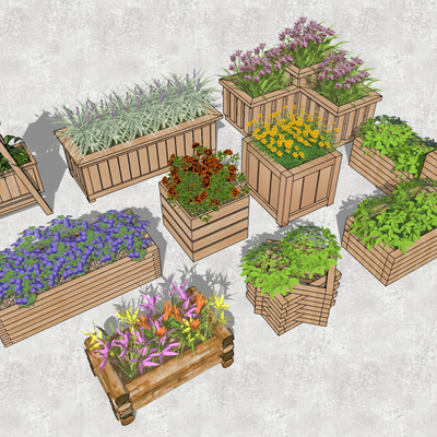 Modern Flower Groove Flower Box