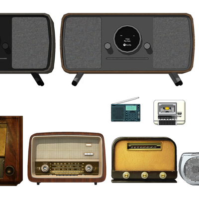 Modern vintage radio recorder