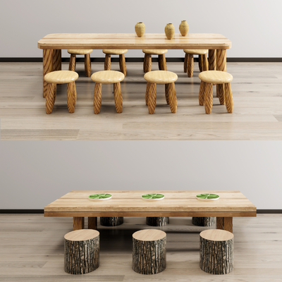 Modern Solid Wood kids Table&Chair