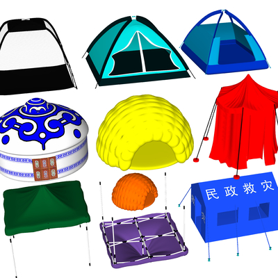 Modern tent awning yurt