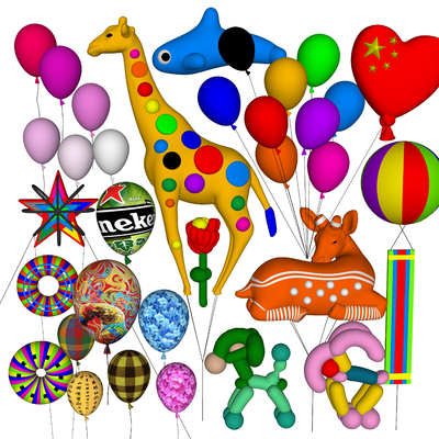 Modern Children Cartoon Celebration Hydrogen Balloon