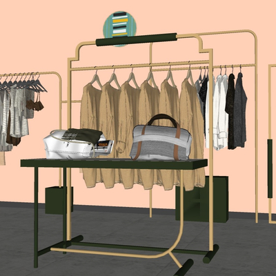 Modern Clothing Display Rack