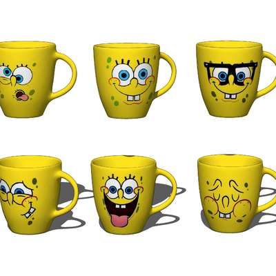 Modern Spongebob Cartoon Water Cup Coffee Cup