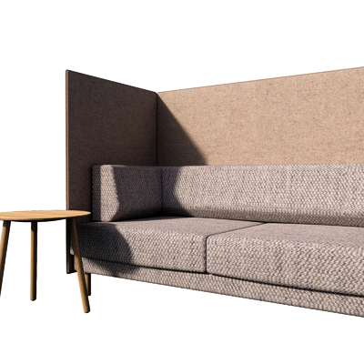 Modern Card Seat Double Sofa