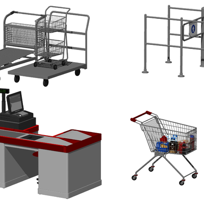 Modern Supermarket Cashier