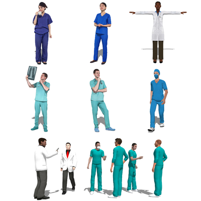 Modern Doctor Nurse Characters