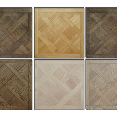 Modern parquet wood floor