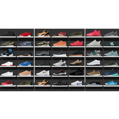 Modern sneaker display stand