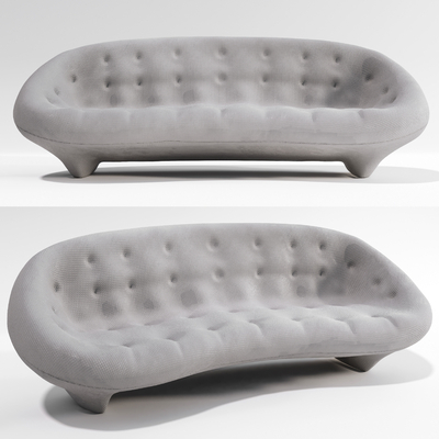 Modern Fabric Curved Sofa