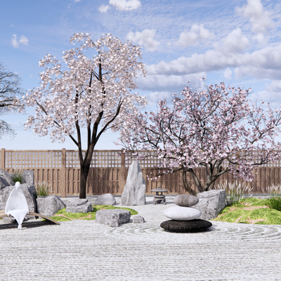 Japanese Landscape Cherry Tree