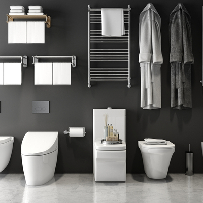 Modern Towel Rack Toilet Bathrobe