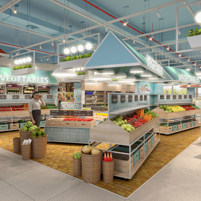 Modern Fresh Supermarket