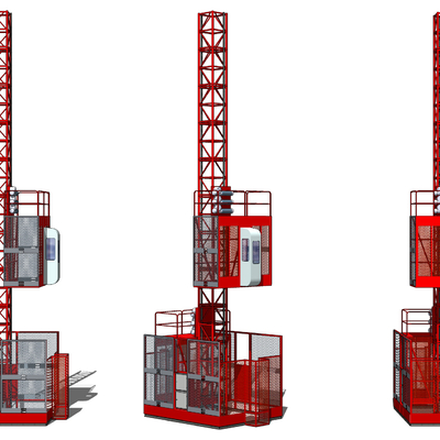 Modern construction site elevator