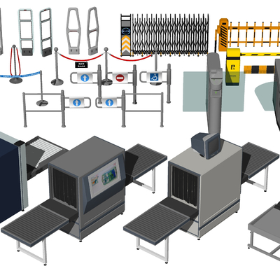 Modern security inspection machine channel machine anti-theft induction door