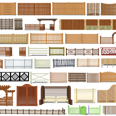 Chinese wooden fence wooden fence