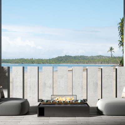 Modern Fabric Rattan Outdoor Sofa Coffee Table