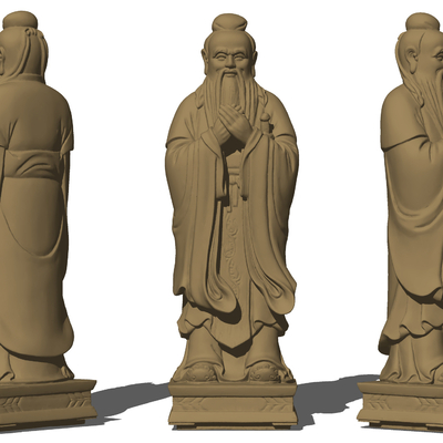 Chinese-style Confucius statue