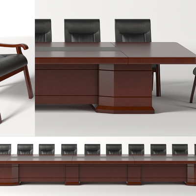 Modern Solid Wood Conference Table