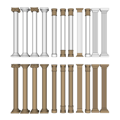 European-style gold pillar