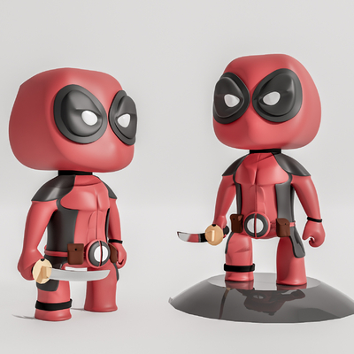 Modern Q Marvel Deadpool Doll