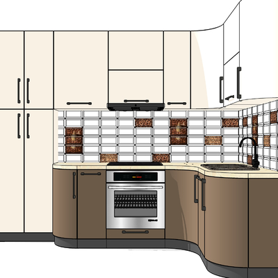 modern kitchen cabinet