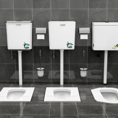 Modern squat toilet flush tank