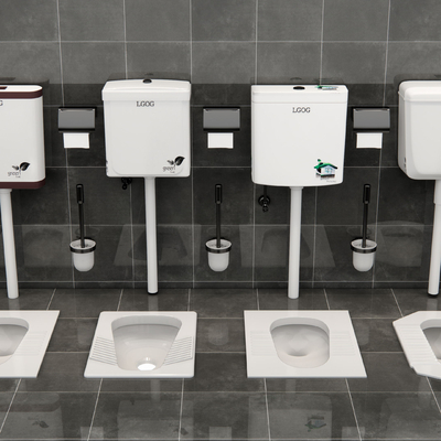 Modern squat toilet flush tank