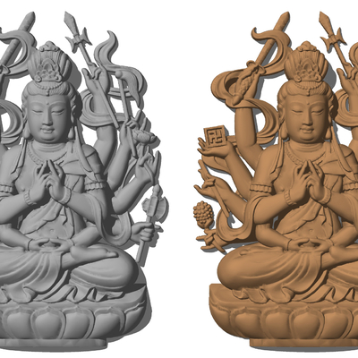 Chinese-style Guanyin Bodhisattva Floating Sculpture