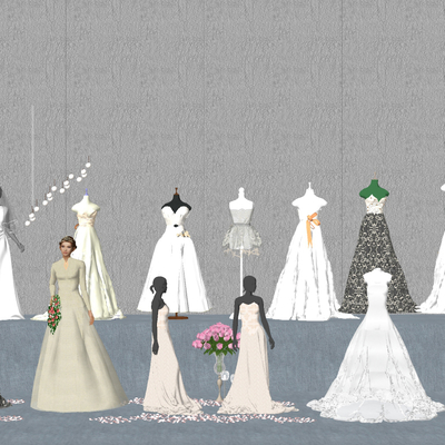 Modern Wedding Dress Model