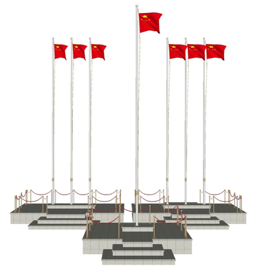 Modern Flag-raising Platform National Flag Platform