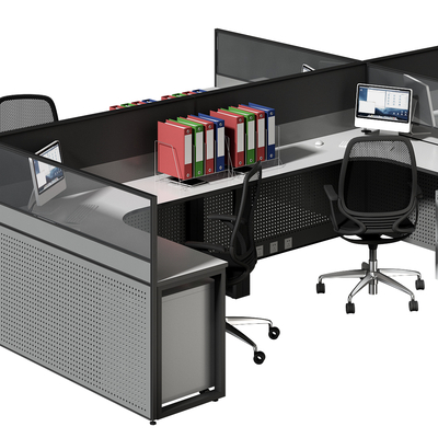 Modern Staff Office Desk and Chair