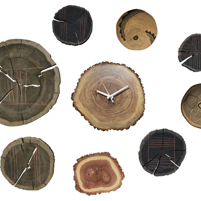 Nordic Wood Tree Sump Wall Decoration Clocks