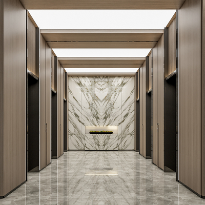 Modern Elevator Corridor