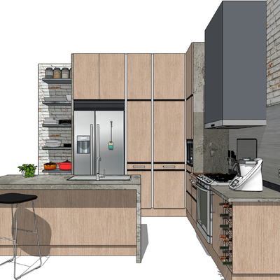 modern kitchen cabinet