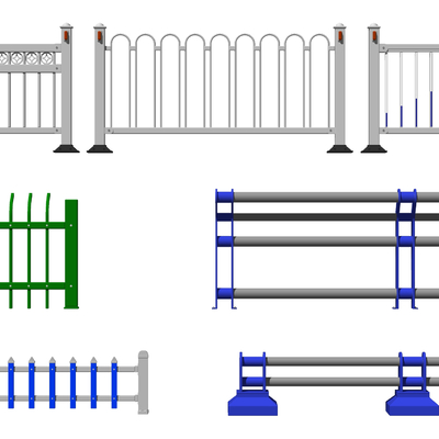 Modern road traffic isolation fence