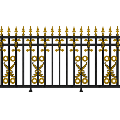 European-style iron railings