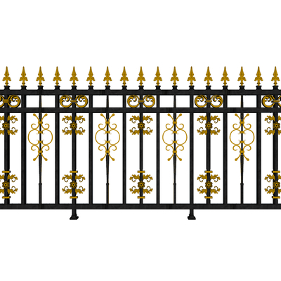 European-style iron railings