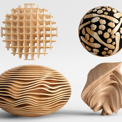 Modern Wood Sculpture