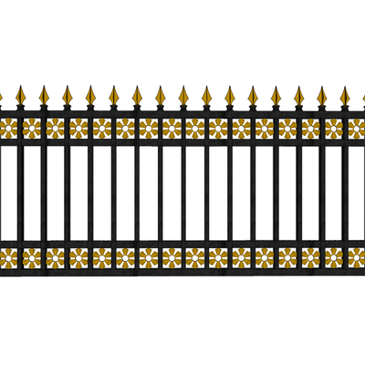 European-style iron railings