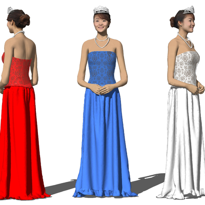 Modern Manners Miss Women Evening Dress Model