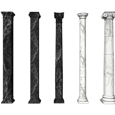 European marble Roman column