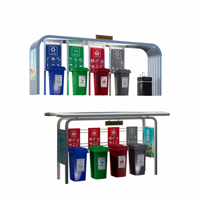 Modern Garbage Sorting Kiosk