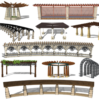 European-style porch rack leisure porch flower rack